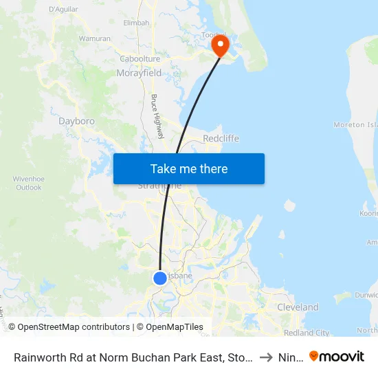 Rainworth Rd at Norm Buchan Park East, Stop 12 to Ningi map