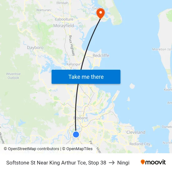 Softstone St Near King Arthur Tce, Stop 38 to Ningi map