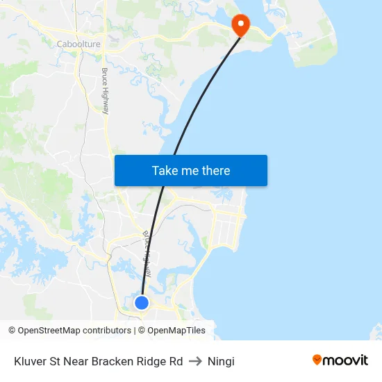 Kluver St Near Bracken Ridge Rd to Ningi map