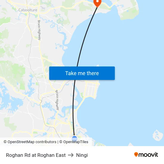 Roghan Rd at Roghan East to Ningi map