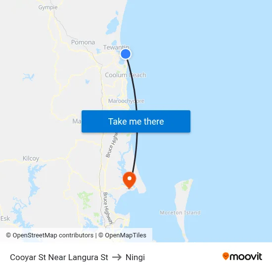 Cooyar St Near Langura St to Ningi map