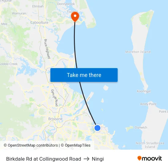 Birkdale Rd at Collingwood Road to Ningi map
