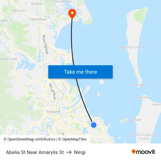 Abelia St Near Amarylis St to Ningi map