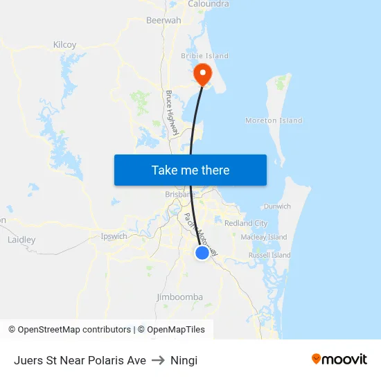 Juers St Near Polaris Ave to Ningi map