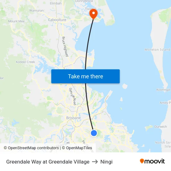 Greendale Way at Greendale Village to Ningi map