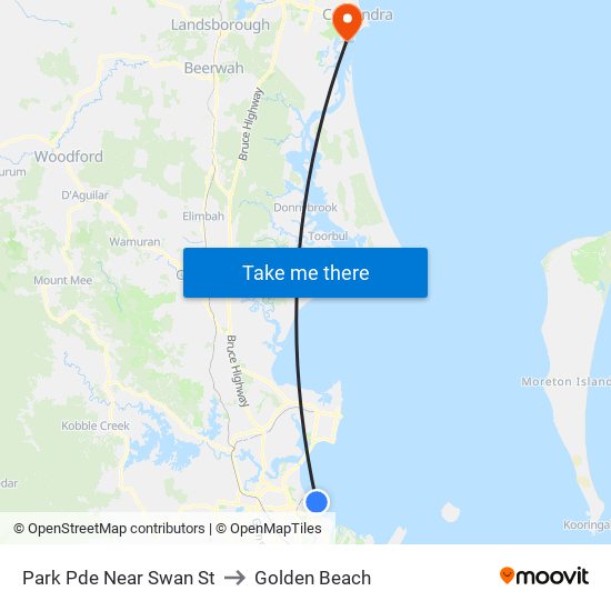 Park Pde Near Swan St to Golden Beach map