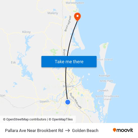 Pallara Ave Near Brookbent Rd to Golden Beach map