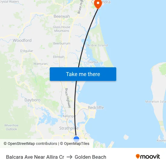 Balcara Ave Near Allira Cr to Golden Beach map