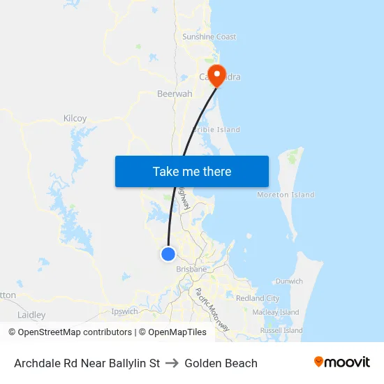 Archdale Rd Near Ballylin St to Golden Beach map