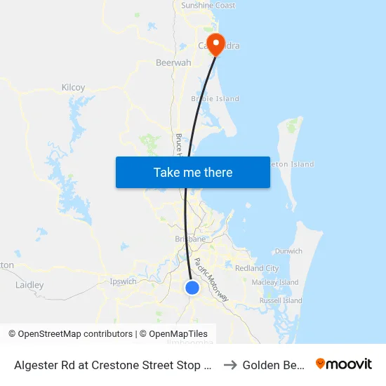 Algester Rd at Crestone Street Stop 90/89 to Golden Beach map