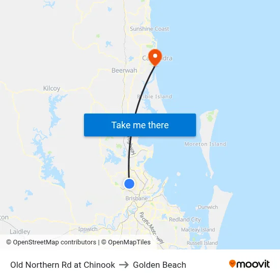Old Northern Rd at Chinook to Golden Beach map