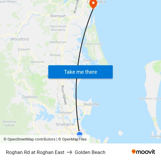 Roghan Rd at Roghan East to Golden Beach map