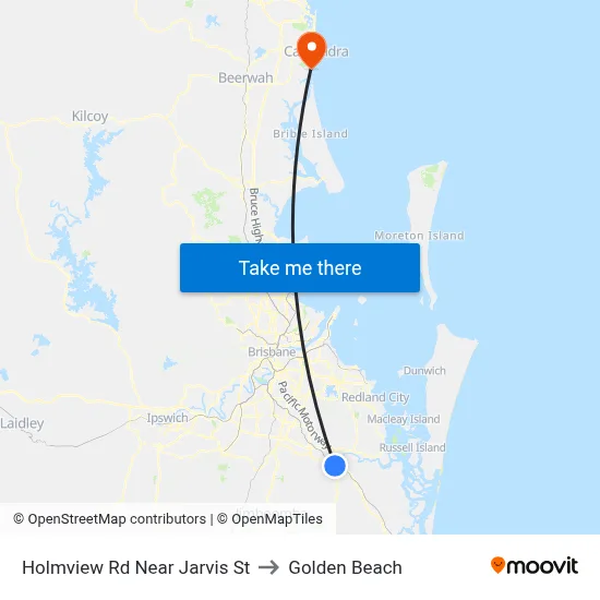 Holmview Rd Near Jarvis St to Golden Beach map