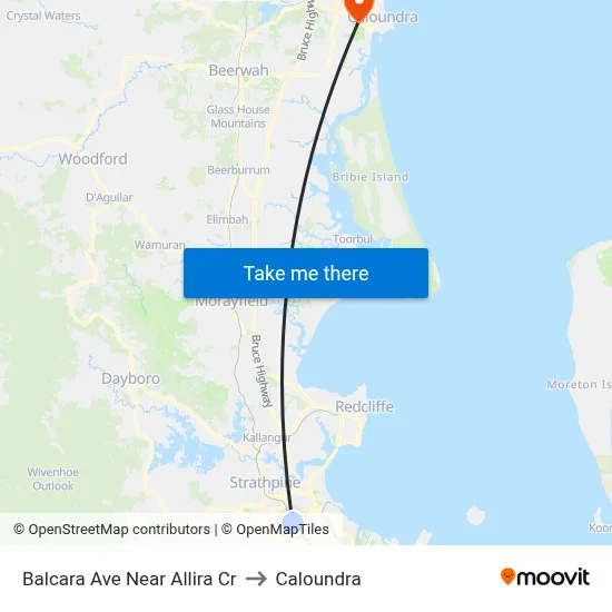 Balcara Ave Near Allira Cr to Caloundra map