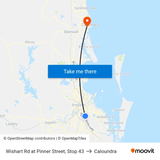Wishart Rd at Pinner Street, Stop 43 to Caloundra map
