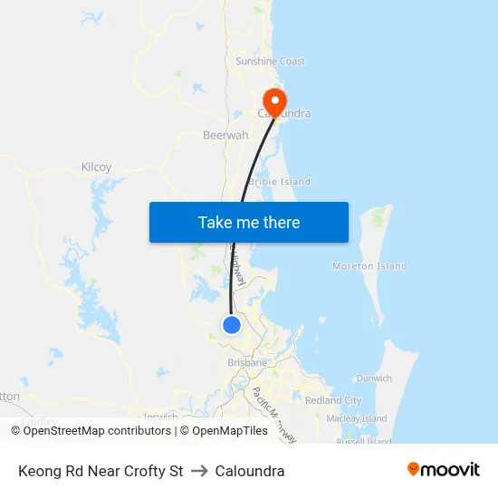 Keong Rd Near Crofty St to Caloundra map