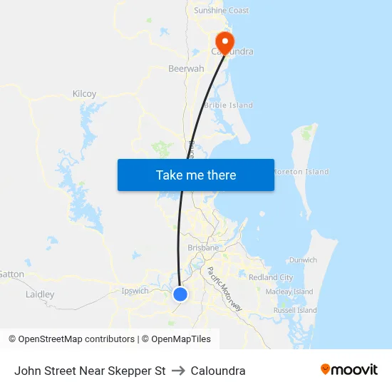 John Street Near Skepper St to Caloundra map