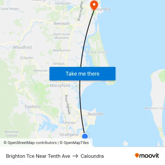 Brighton Tce Near Tenth Ave to Caloundra map