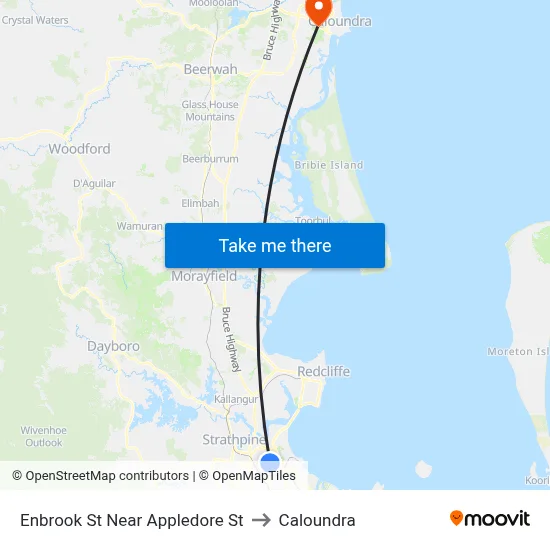Enbrook St Near Appledore St to Caloundra map