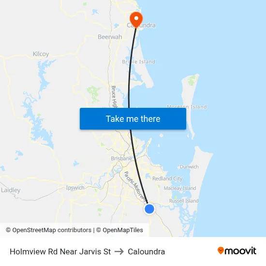 Holmview Rd Near Jarvis St to Caloundra map