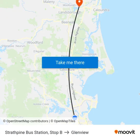 Strathpine Bus Station, Stop B to Glenview map