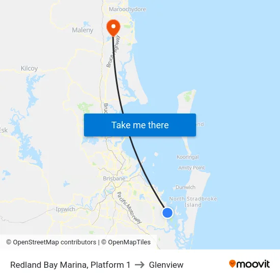 Redland Bay Marina, Platform 1 to Glenview map