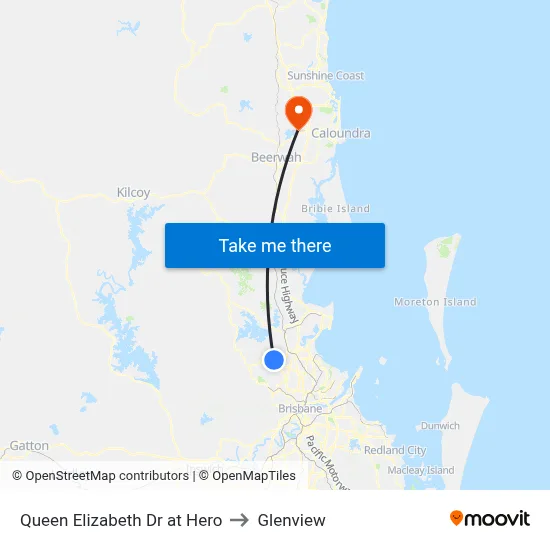 Queen Elizabeth Dr at Hero to Glenview map
