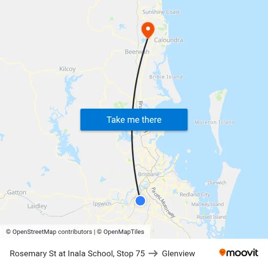 Rosemary St at Inala School, Stop 75 to Glenview map