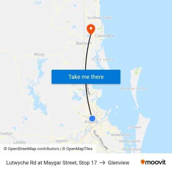 Lutwyche Rd at Maygar Street, Stop 17 to Glenview map