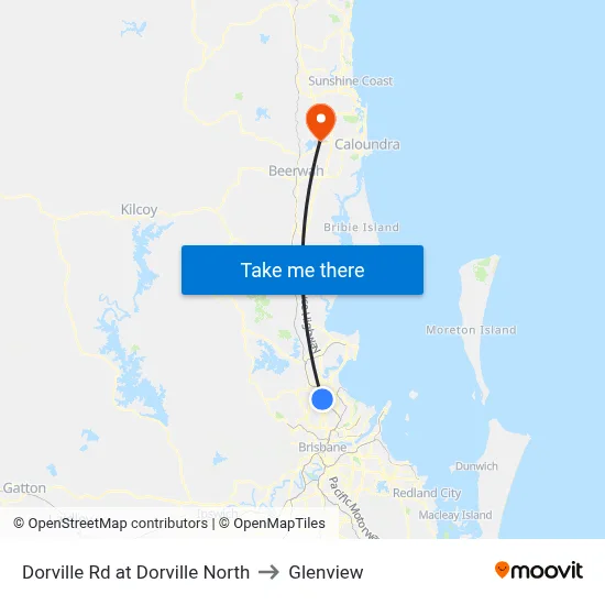 Dorville Rd at Dorville North to Glenview map