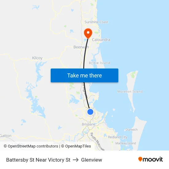 Battersby St Near Victory St to Glenview map