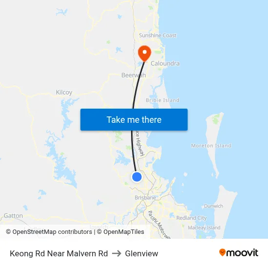 Keong Rd Near Malvern Rd to Glenview map