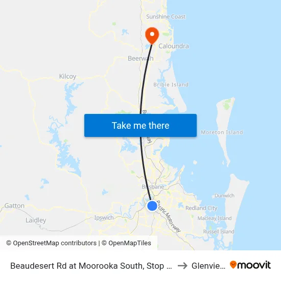Beaudesert Rd at Moorooka South, Stop 38 to Glenview map