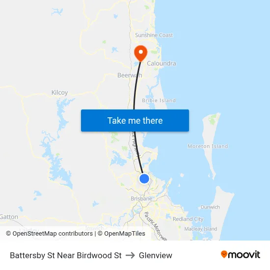 Battersby St Near Birdwood St to Glenview map