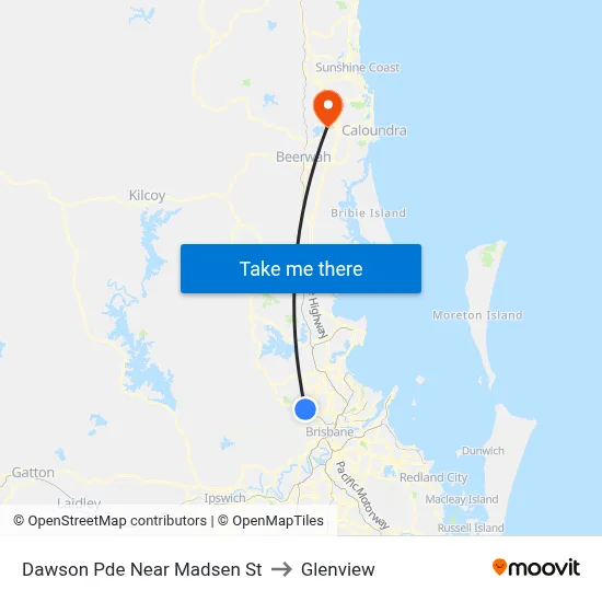 Dawson Pde Near Madsen St to Glenview map