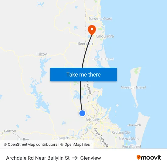 Archdale Rd Near Ballylin St to Glenview map