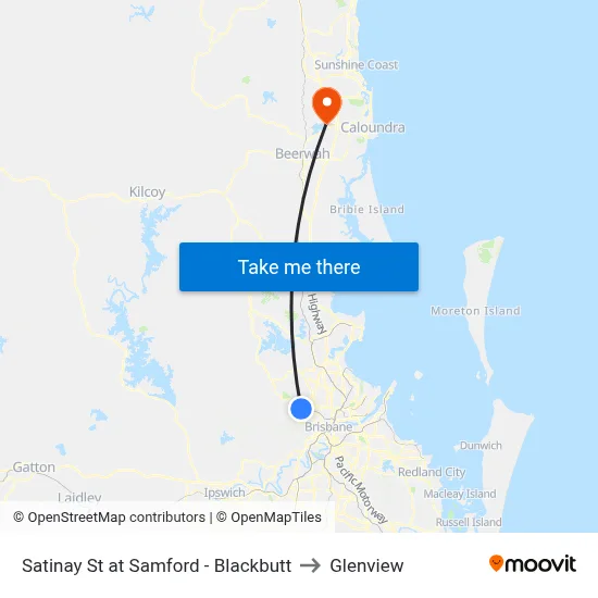 Satinay St at Samford - Blackbutt to Glenview map