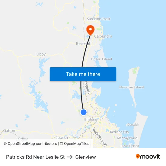 Patricks Rd Near Leslie St to Glenview map