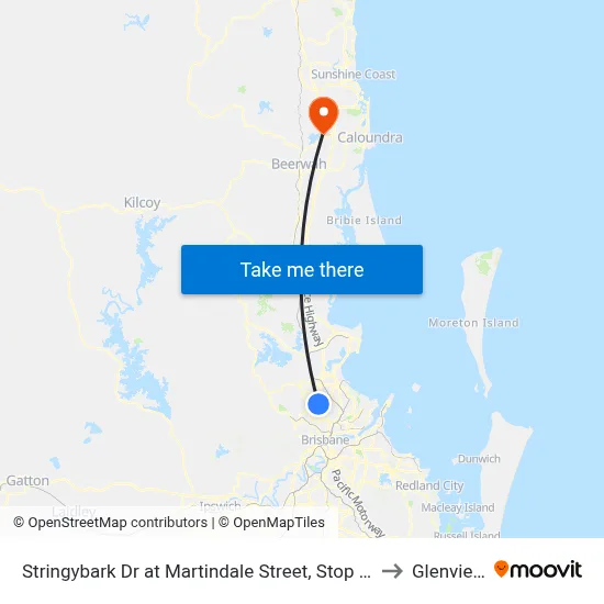 Stringybark Dr at Martindale Street, Stop 47 to Glenview map