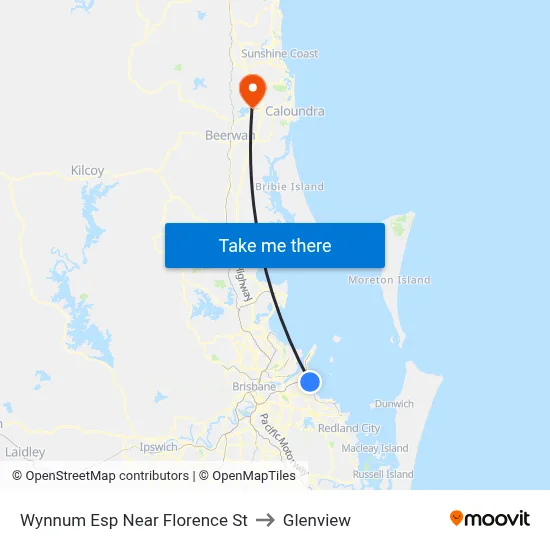 Wynnum Esp Near Florence St to Glenview map
