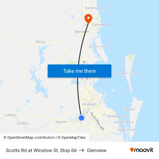 Scotts Rd at Winslow St, Stop 66 to Glenview map