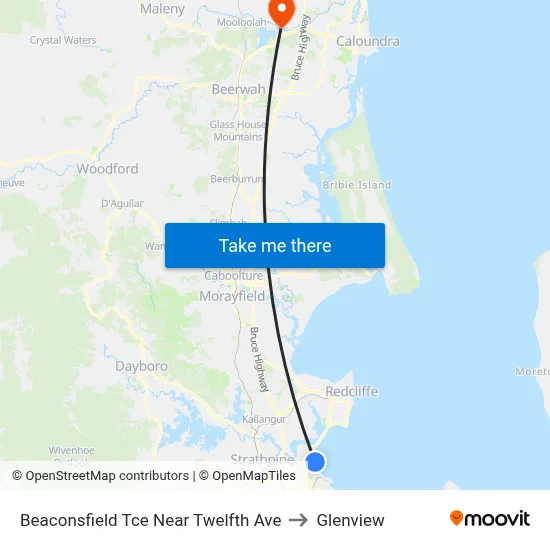 Beaconsfield Tce Near Twelfth Ave to Glenview map