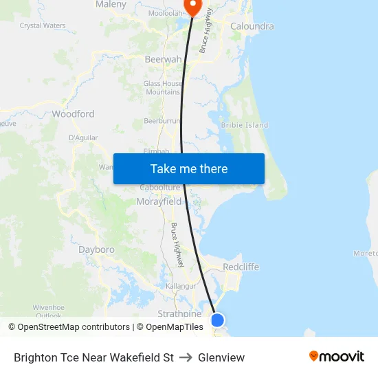 Brighton Tce Near Wakefield St to Glenview map