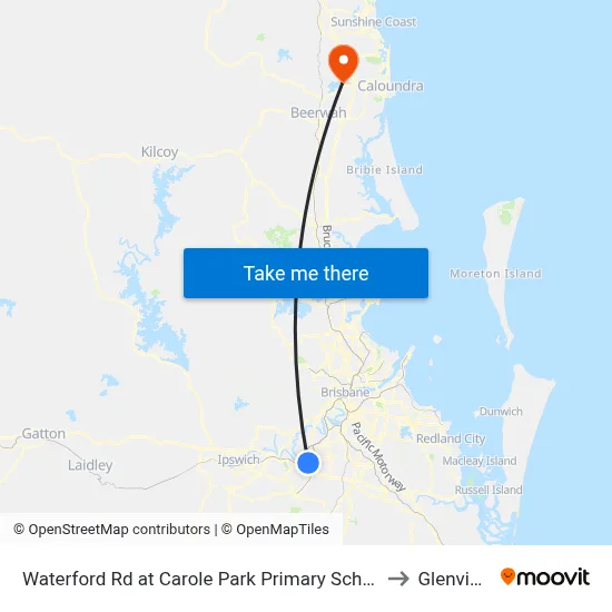Waterford Rd at Carole Park Primary School to Glenview map