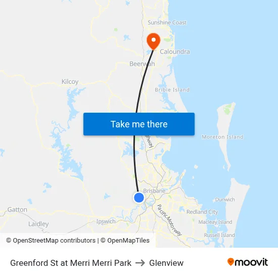 Greenford St at Merri Merri Park to Glenview map