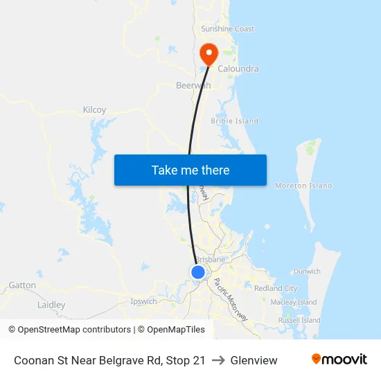 Coonan St Near Belgrave Rd, Stop 21 to Glenview map