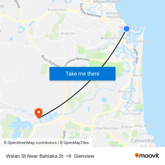 Walan St Near Bahlaka St to Glenview map