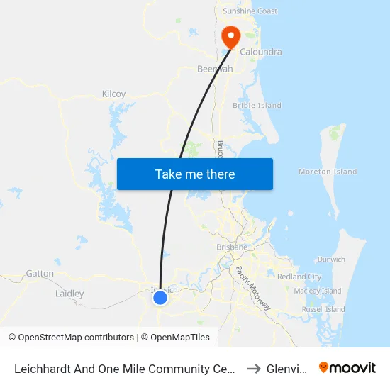 Leichhardt And One Mile Community Centre to Glenview map