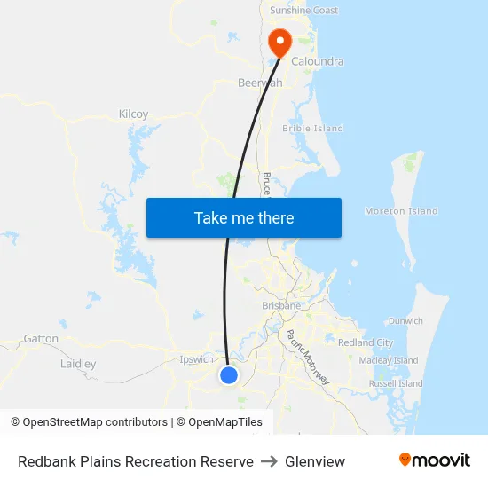 Redbank Plains Recreation Reserve to Glenview map