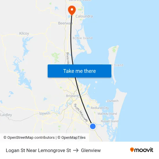 Logan St Near Lemongrove St to Glenview map